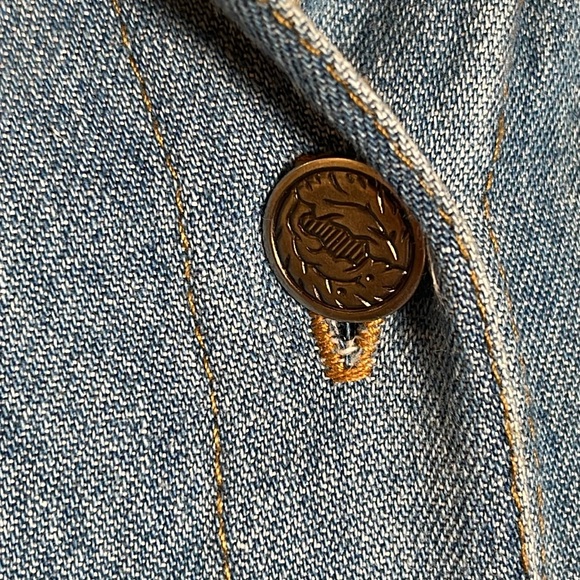 NEW. Vintage Studio, Denim Dress, M. Button up. - Picture 4 of 16